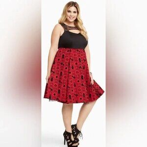 Torrid/Disney’s Snow White Print with underskirt sleeveless dress